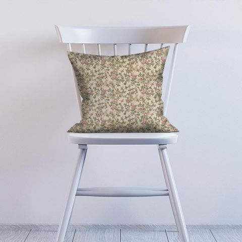 Caverley Rose/Pewter Cushion