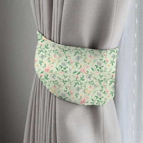 Porcelain Garden Rose/Duck Egg Tieback