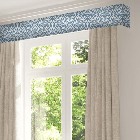 Kasuri Weave Indigo Pelmet