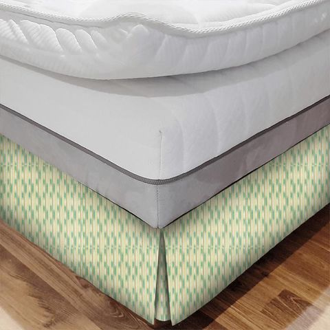 Ishi Nettle/Celeste Bed Base Valance