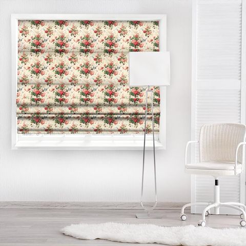 Stapleton Park CREAM/PINK Made To Measure Roman Blind