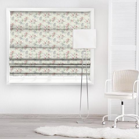 Rosamund Cream/Lilac Made To Measure Roman Blind