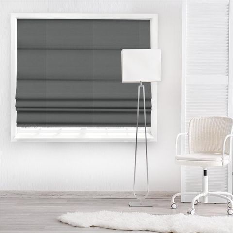 Dorton Gunmetal Made To Measure Roman Blind