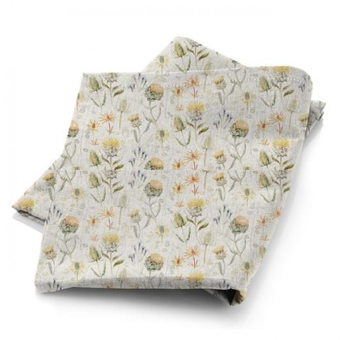 Thistle Garden Ochre/Olive Fabric