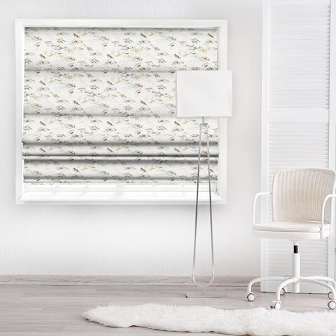Estuary Birds Mist/Ivory Made To Measure Roman Blind