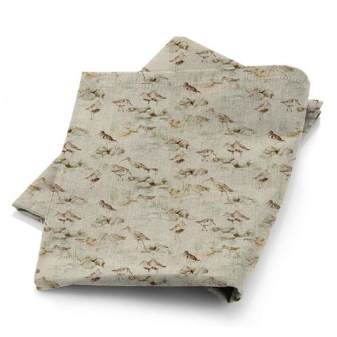 Estuary Birds Linen Eggshell/Nest Fabric