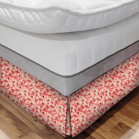 Embleton Claret/Linen Bed Base Valance