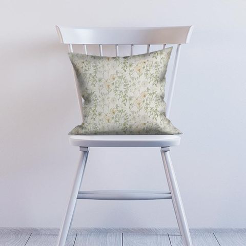 Wild Angelica Silver/Spring Leaf Cushion