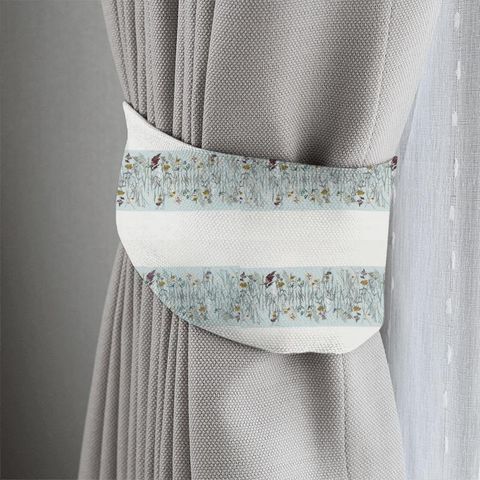 Pressed Flowers Mist/Shell Tieback