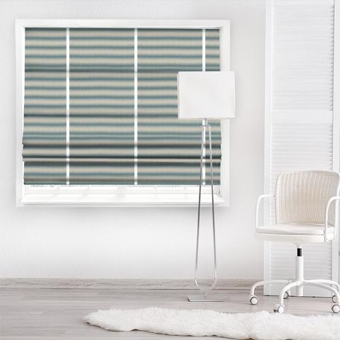 Misty Haze Teal Made To Measure Roman Blind