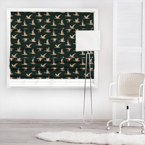 Elysian Geese Forest/Fig Made To Measure Roman Blind