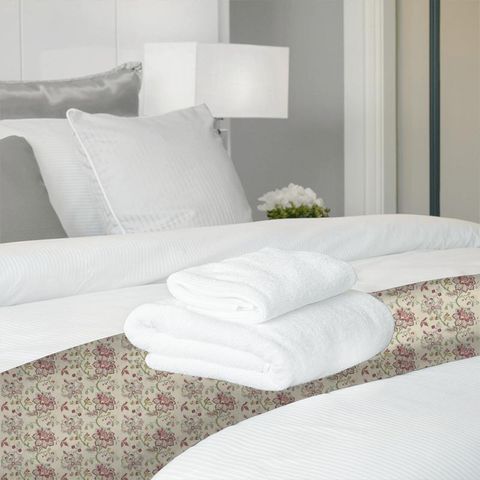 Angelique Rose/Aqua Bed Runner