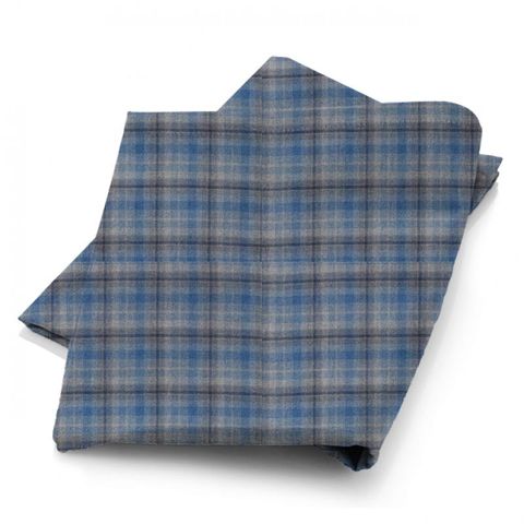 Samphrey Check Indigo/China Fabric