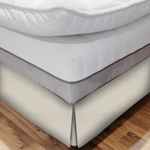 Curlew Indigo/Natural Bed Base Valance