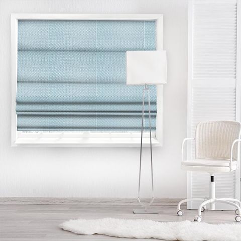 Linnean Linnean Crusoe Blue Made To Measure Roman Blind
