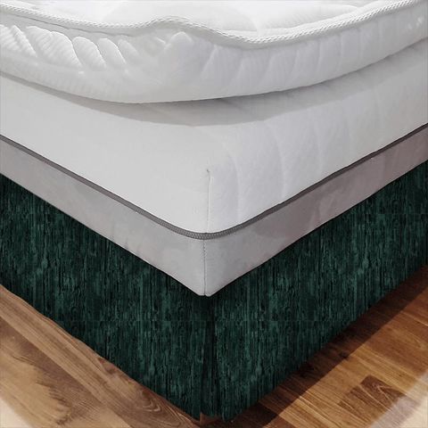 Icaria Teal Bed Base Valance