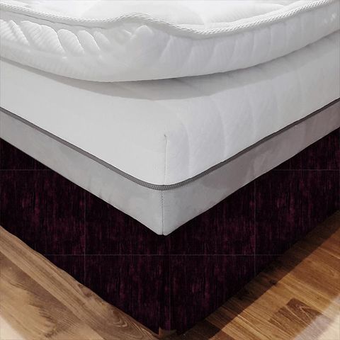 Icaria Blackcurrant Bed Base Valance