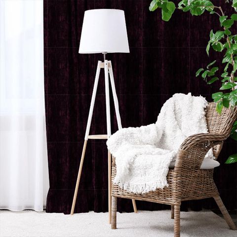 Icaria Blackcurrant Made To Measure Curtain