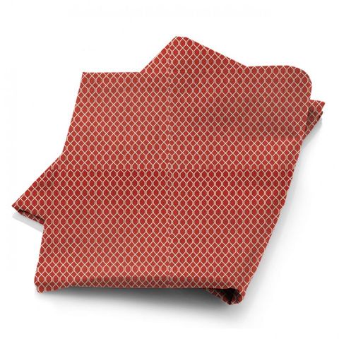Botanic Trellis Bengal Red Fabric