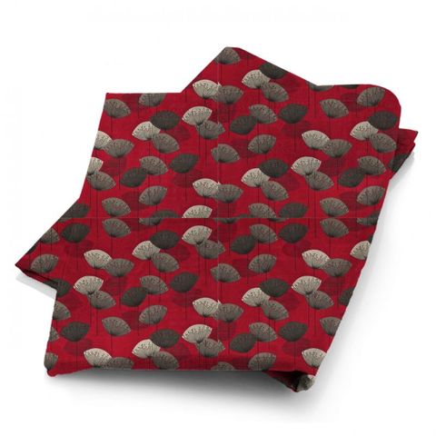 Dandelion Clocks Red Fabric