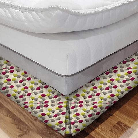 Dandelion Clocks Blackcurrant Bed Base Valance