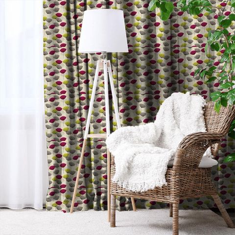 Dandelion Clocks Blackcurrant Made To Measure Curtain