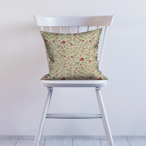 Sissinghurst Moss/Strawberry Cushion
