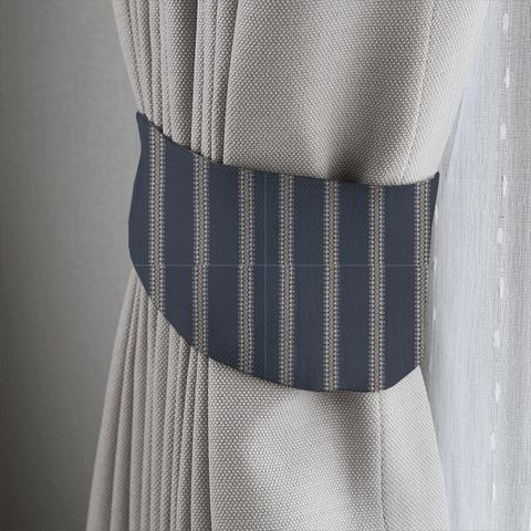 Burnett Stripe Indigo Tieback