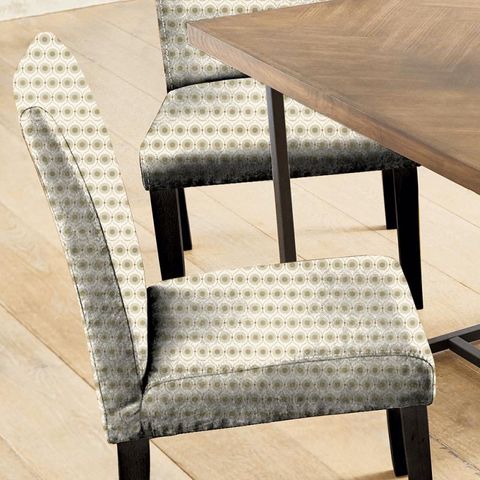 Starla Pewter/Gold Seat Pad Cover