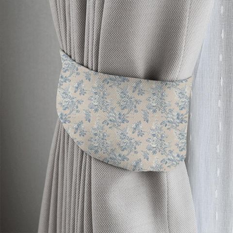 Sorilla Damask Delft/Linen Tieback