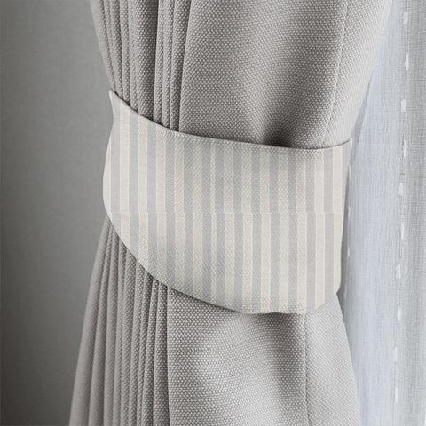 Sorilla Stripe Silver/Linen Tieback