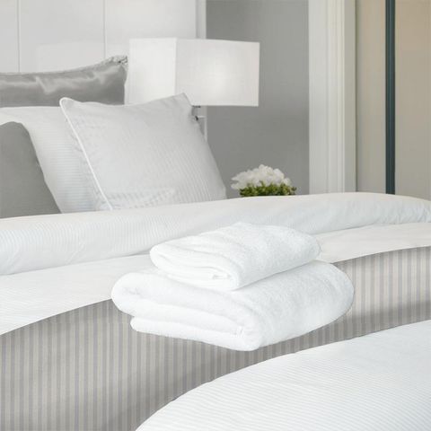 Sorilla Stripe Silver/Linen Bed Runner