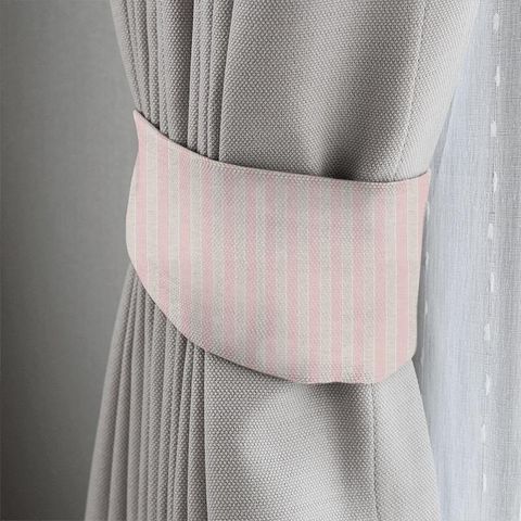 Sorilla Stripe Shell Pink Linen Tieback