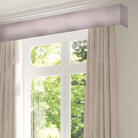 Sorilla Stripe Shell Pink Linen Pelmet