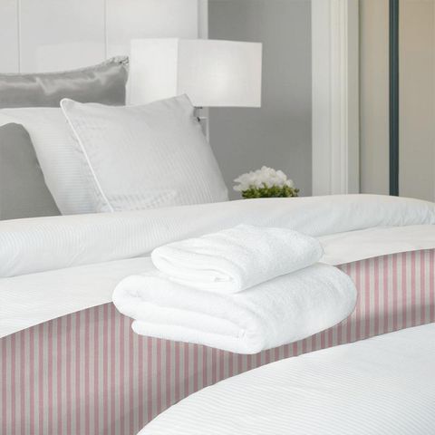 Sorilla Stripe Rose Linen Bed Runner