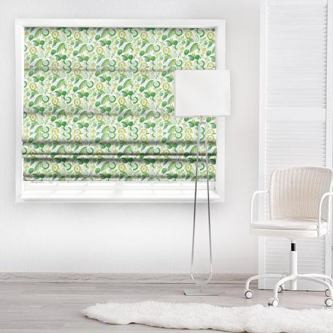 Jackfruit Botanical Green Made To Measure Roman Blind