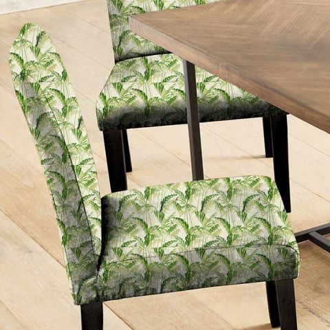 Palm House Botanical Green Seat Pad Cover