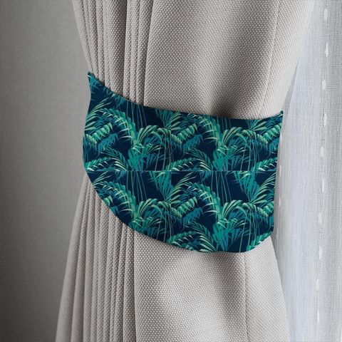 Palm House Ink/Teal Tieback