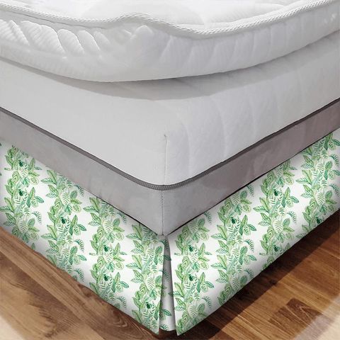 Calathea Botanical Green Bed Base Valance