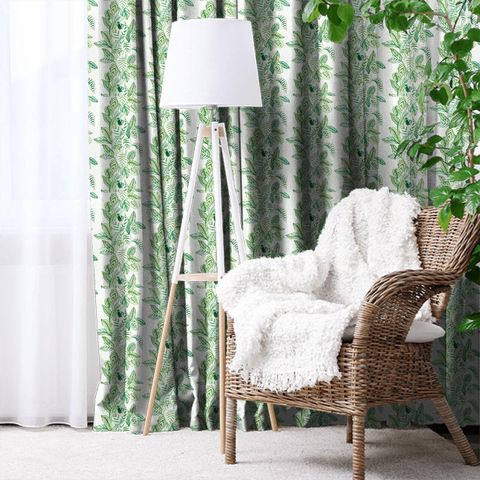 Calathea Botanical Green Made To Measure Curtain