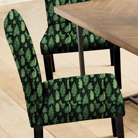 Fernery Botanical Green/Charcoal Seat Pad Cover