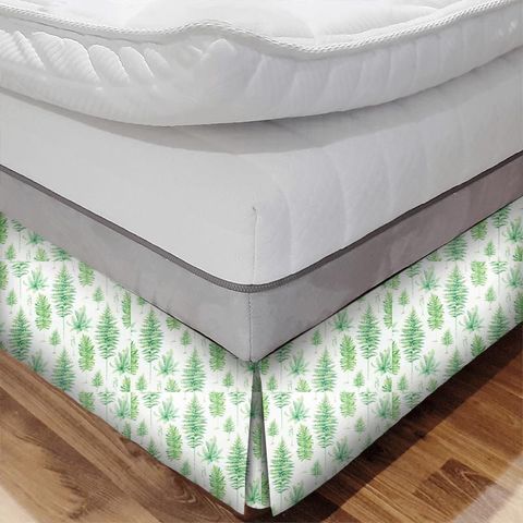 Fernery Botanical Green Bed Base Valance