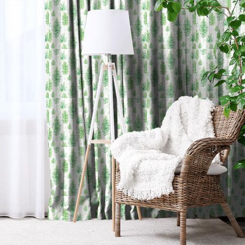 Fernery Botanical Green Made To Measure Curtain