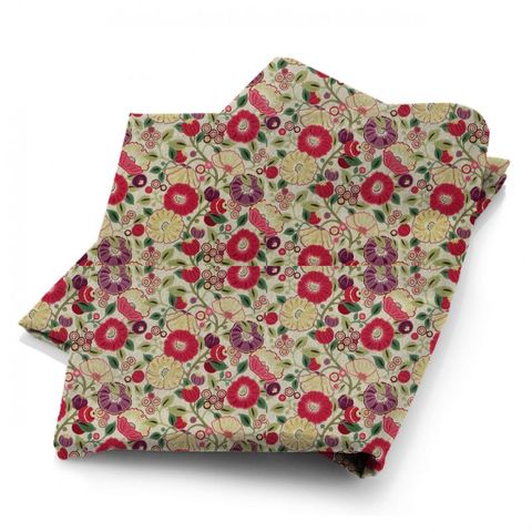 Tree Poppy Red/Plum Fabric