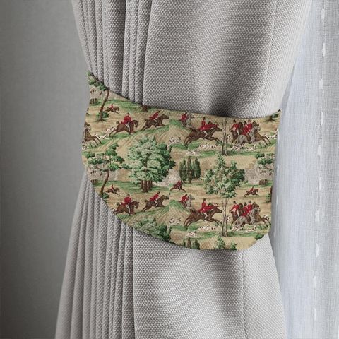 Tally Ho Evergreen/Crimson Tieback