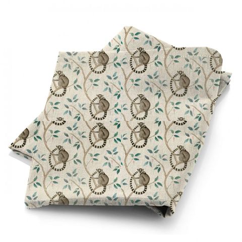 Ringtailed Lemur Grey Fabric