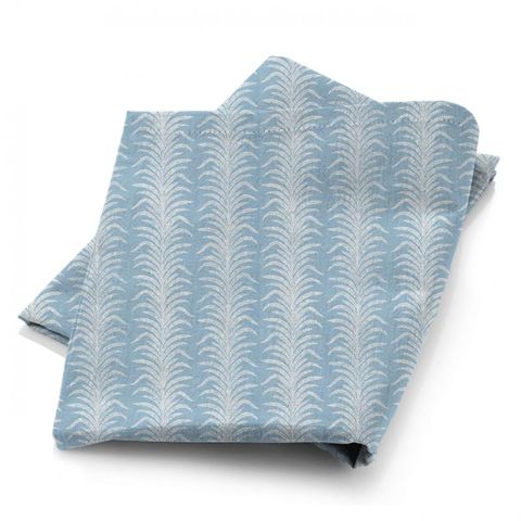Tree Fern Weave Crusoe Blue Fabric