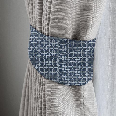 Hampton Weave Indigo Tieback