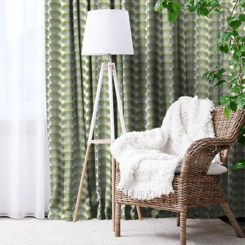 Manila Embroidery Lime Made To Measure Curtain
