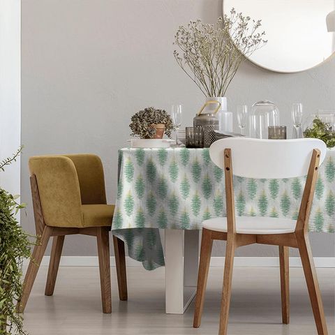 Fernery Weave Botanical Green Tablecloth